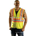 120G100%Polyester Mesh  High Quality Logo Printed Promotional Safty Reflecting Vest with pockets outdoor working  UPF